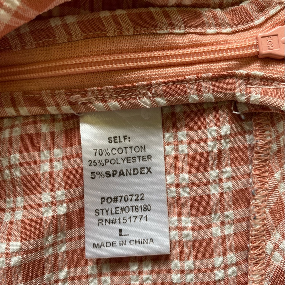 Shoreline Sugars Boutique Crop Top L Peach NWOT - Picture 5 of 11